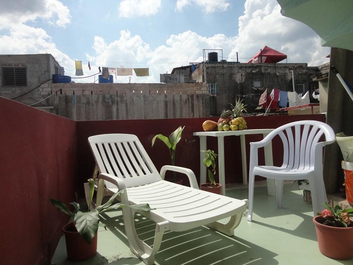 'Back terrace' Casas particulares are an alternative to hotels in Cuba.